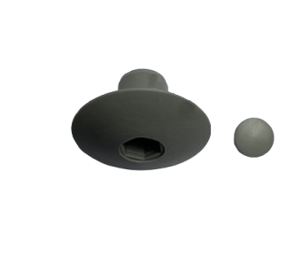 Bouchon de fixation d'huisserie Gris